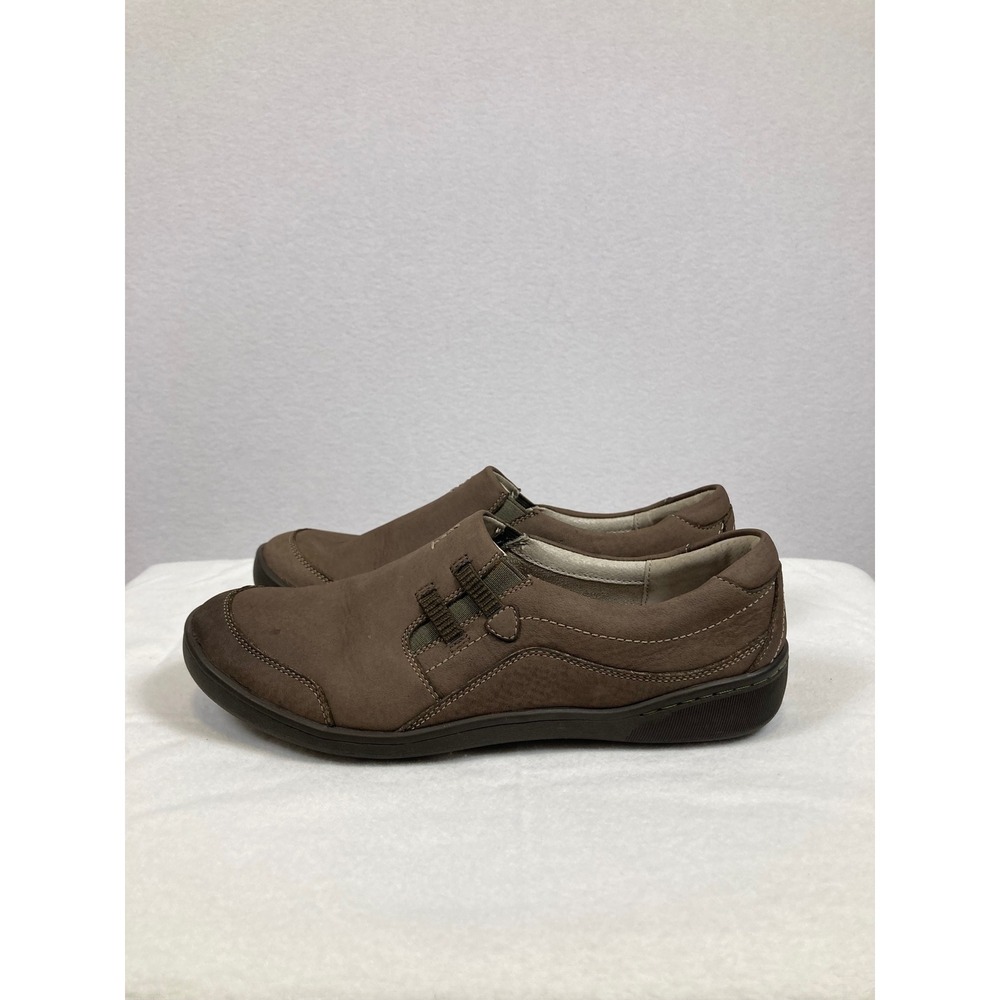 Clarks‎ Privo Loafers Womens 7M Brown Leather Slip On Comfort Shoes 61337
